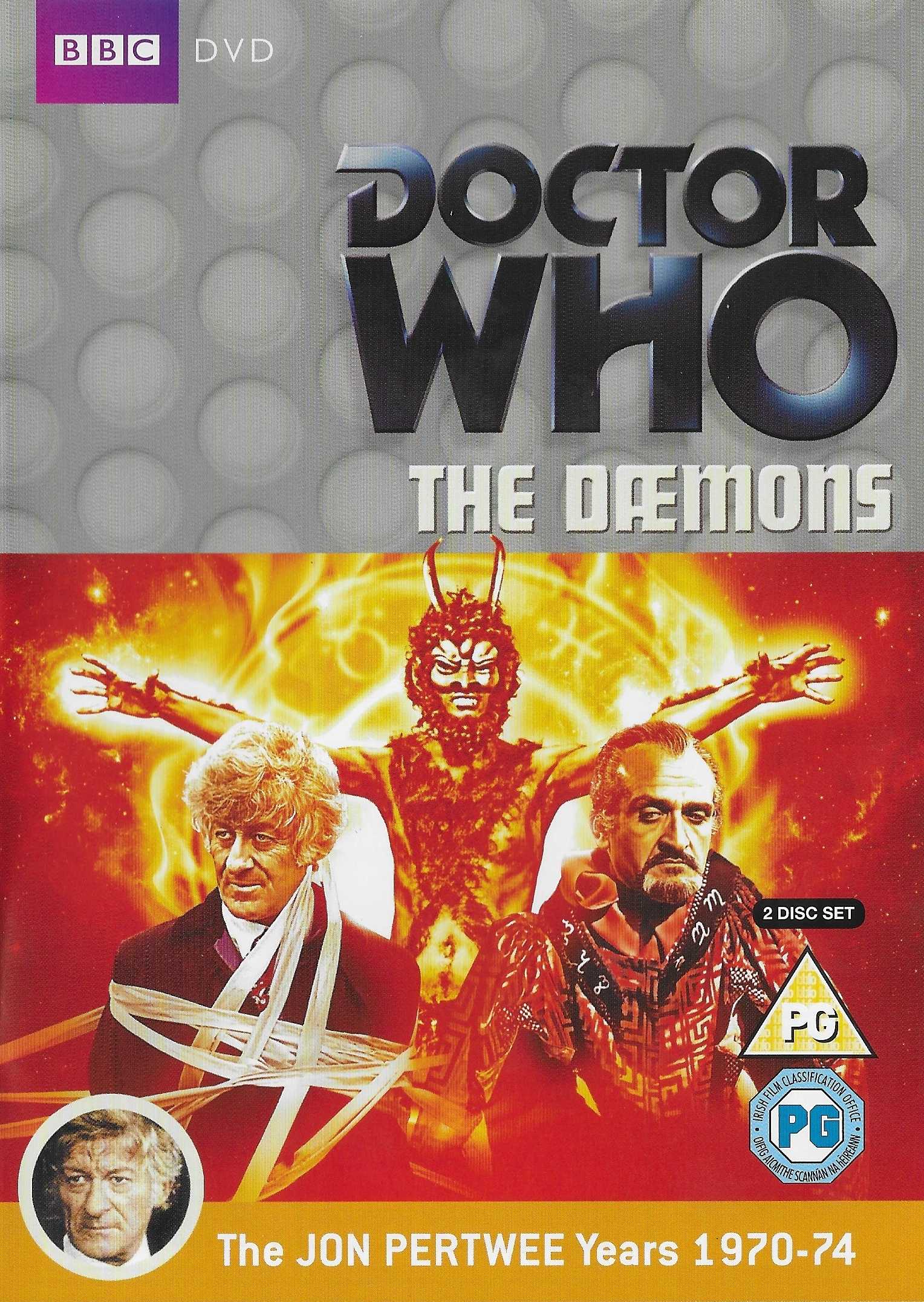 Picture of BBCDVD 3383 Doctor Who - The Daemons by artist Guy Leopold from the BBC records and Tapes library